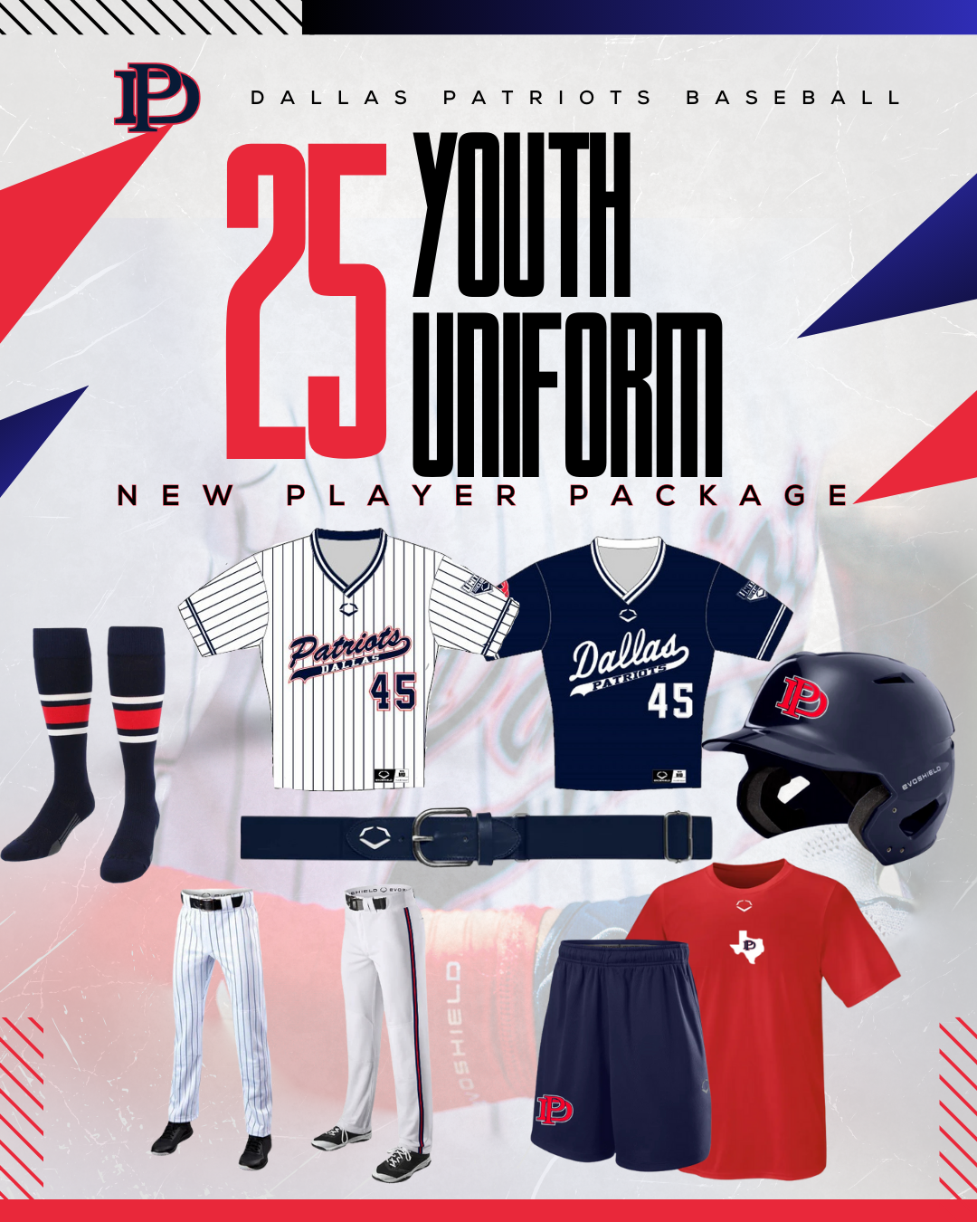 2025 Youth New Player Uniform Package