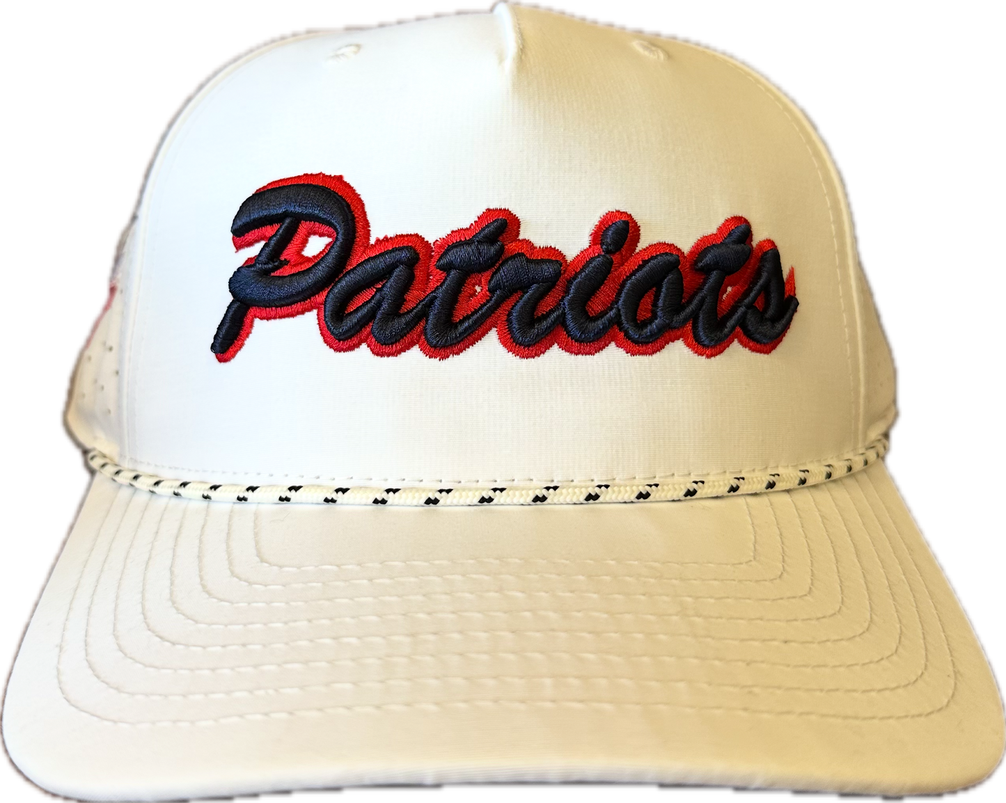 White Script Rope Hat